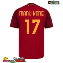 Camisa de Futebol AS Roma Manu Kone #17 Equipamento Principal 2026-27 Manga Curta